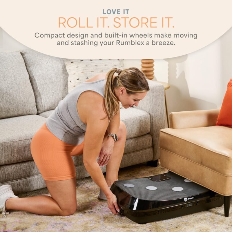LifePro Rumblex 4D Vibration Plate – 150 kg Capacity, 4D Oscillation, Linear & Pulsation Modes for Weight Loss & Recovery - Image 8
