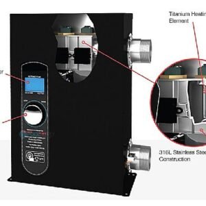 Raypak 18kW (61,419 BTU) Digital Electric Pool & Spa Heater (ELS-R0018-1-TI)