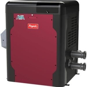Raypak AVIA 264K BTU Natural Gas Pool Heater – WiFi Enabled & Smart Control (P-R264A-EN-C / 018032)