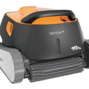 Maytronics Dolphin Triton PS Robotic Pool Vacuum Cleaner with Caddy & Cover